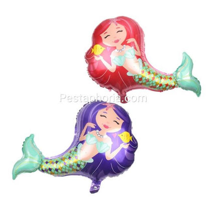 Balon Foil Reclining Mermaid Jumbo Size 76 cm