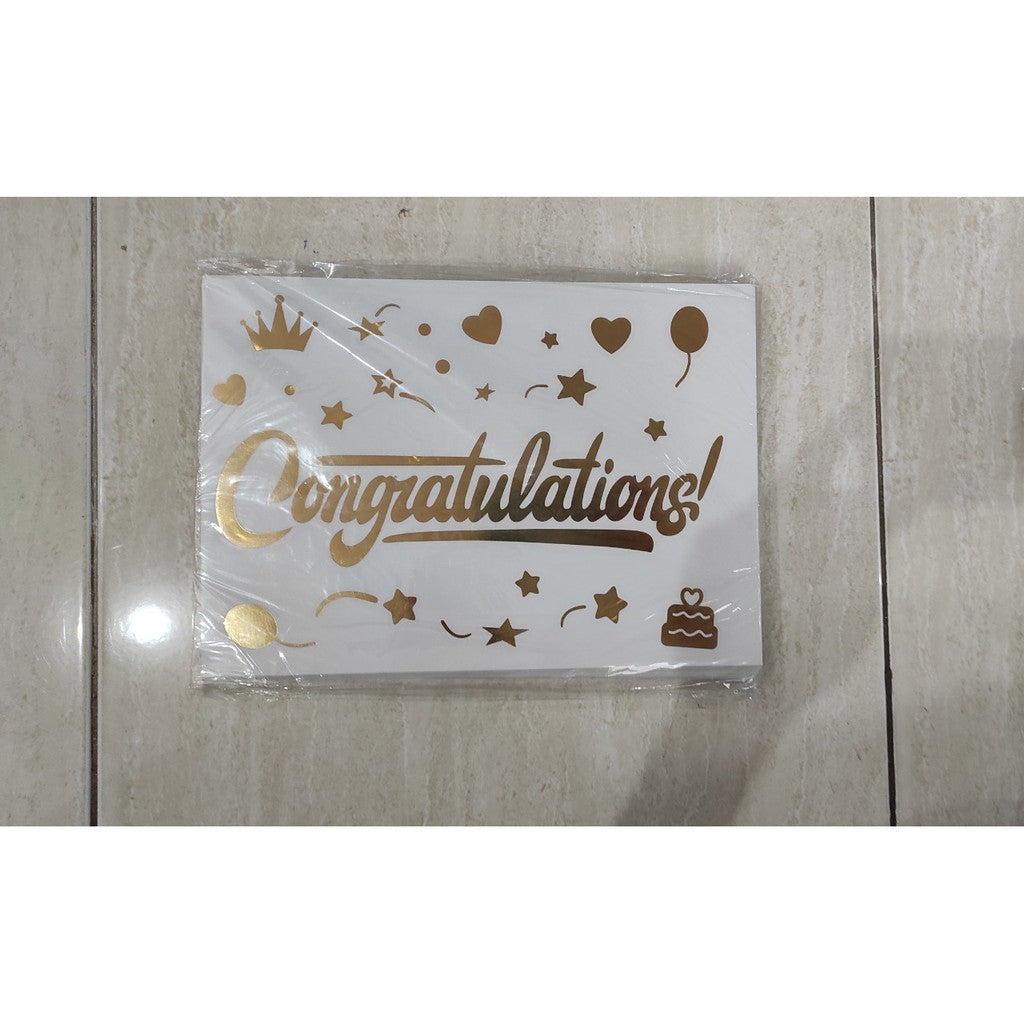 Stiker Bobo Balon PVC Ukuran 21 x 29 cm Balloon Sticker Get Well Soon/Graduation/Grad/Abjad/Congratulations