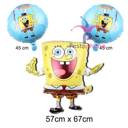 Set isi 3 Balon Foil Spongebob Squarepants