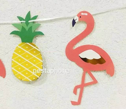 Banner Flamingo & Pineapple
