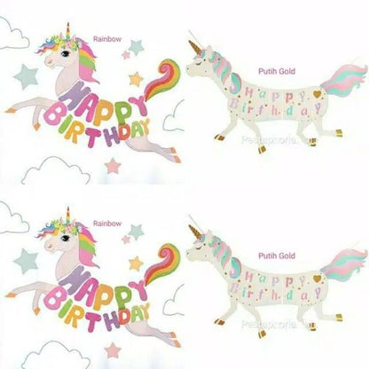 Bunting Flags / Banner Happy Birthday Unicorn