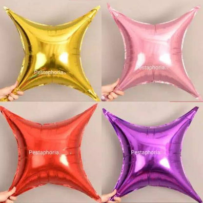 Balon Bintang / Star Segi Empat Size 60 cm ( 24 inch )