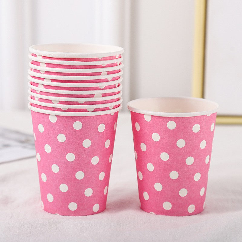 Paper Cup / Gelas Kertas Motif Polkadot