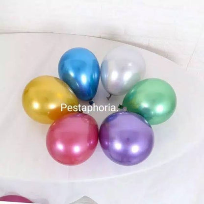 Balon Latex / Lateks Chrome Size 5 inch