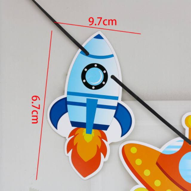 Bunting / Banner Astronot / Rocket