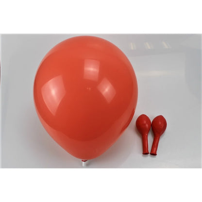 Balon Latex / Lateks Metalik 12 inch Warna Rose Gold & Coral