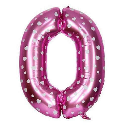 Balon Foil Angka Pink Size 40 cm