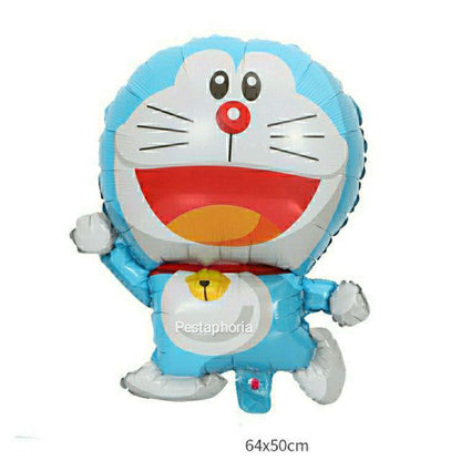 Balon Foil Doraemon & Dorami Size Medium