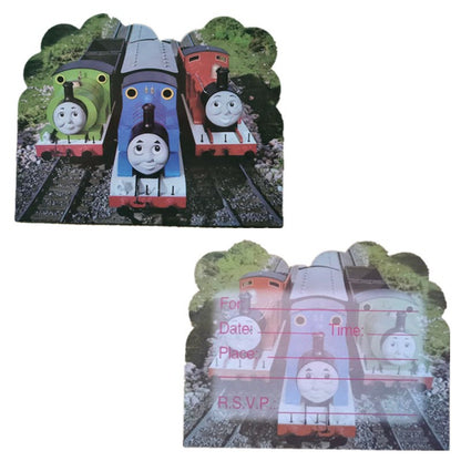 10 pcs Undangan Ulang Tahun / Invitation Birthday Card Karakter/Kartun