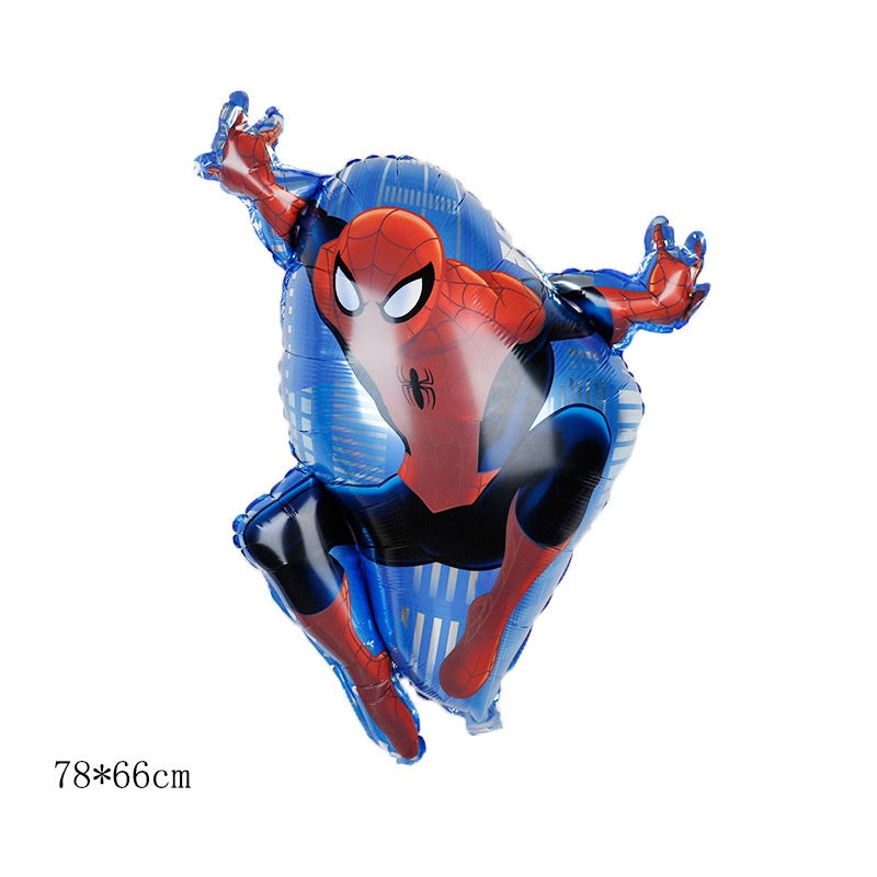 Balon Foil Jumping Spiderman, Iron Man, Antman, Iron Hulk Full Body Size 76 cm