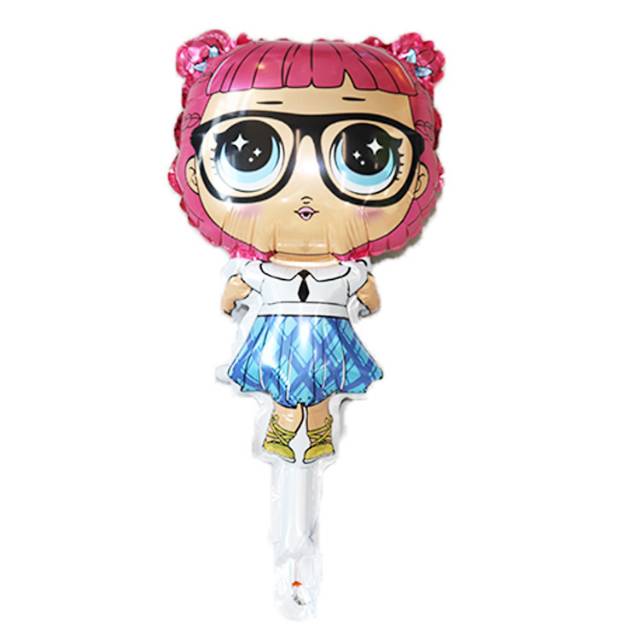1 Set isi 5 Balon Foil LOL Surprise Doll Size Mini