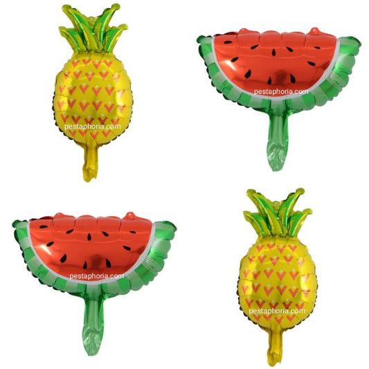 Balon Foil Nanas / Pineapple & Semangka / Watermelon Mini