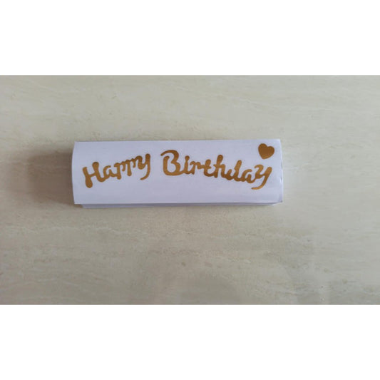 Stiker Bobo Balon PVC ukuran 5 x 16 cm untuk Balon 5 inch / Balloon Sticker Tulisan Happy Birthday / Love You