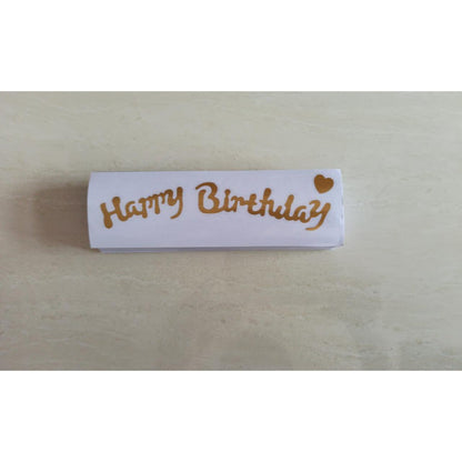 Stiker Bobo Balon PVC ukuran 5 x 16 cm untuk Balon 5 inch / Balloon Sticker Tulisan Happy Birthday / Love You