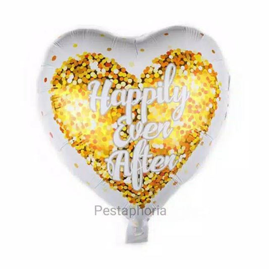 Balon Foil Love Happily Ever After Size 45 cm