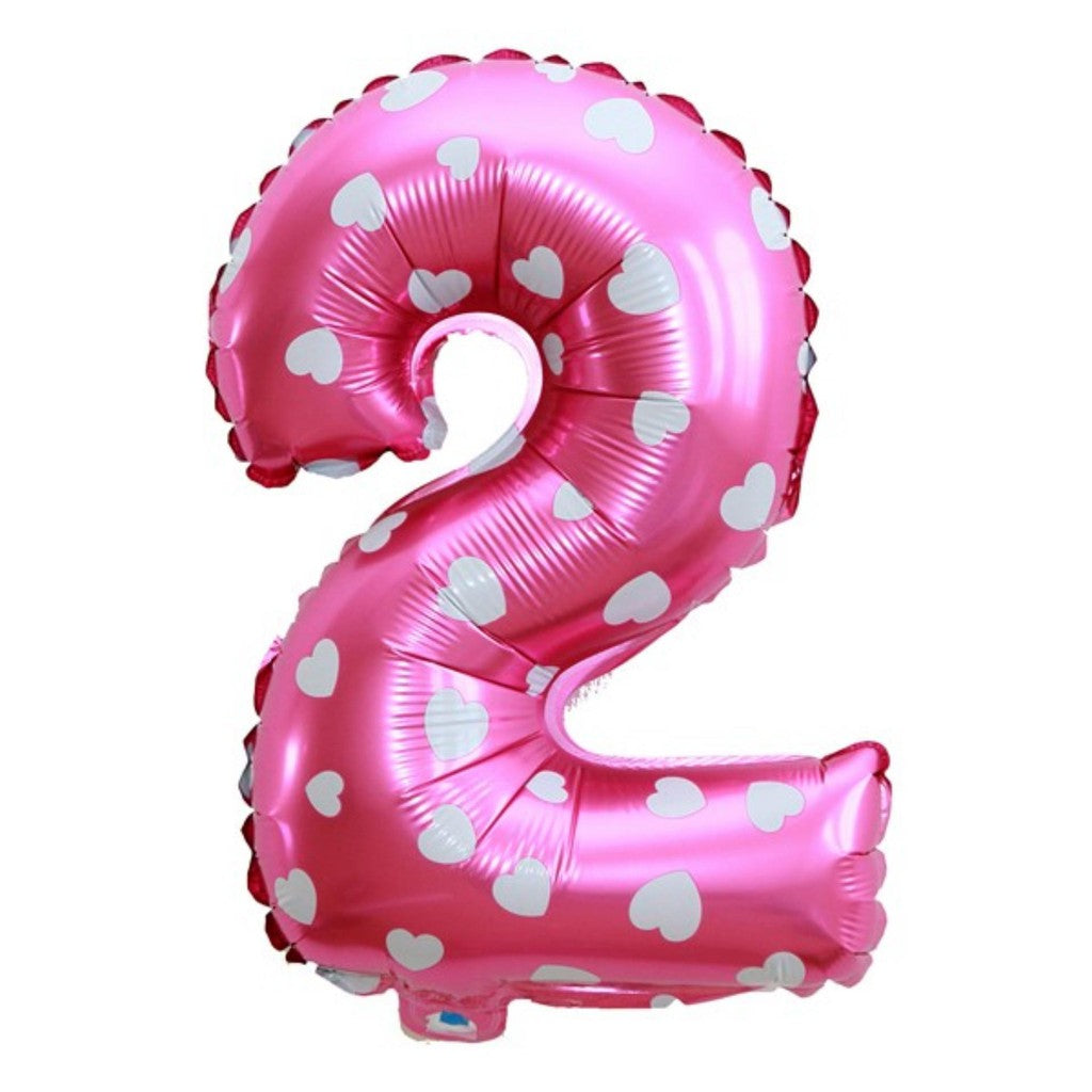 Balon Foil Angka Pink Size 40 cm