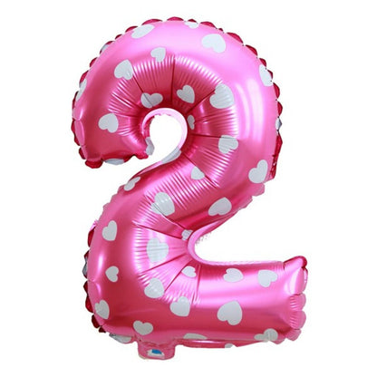 Balon Foil Angka Pink Size 40 cm