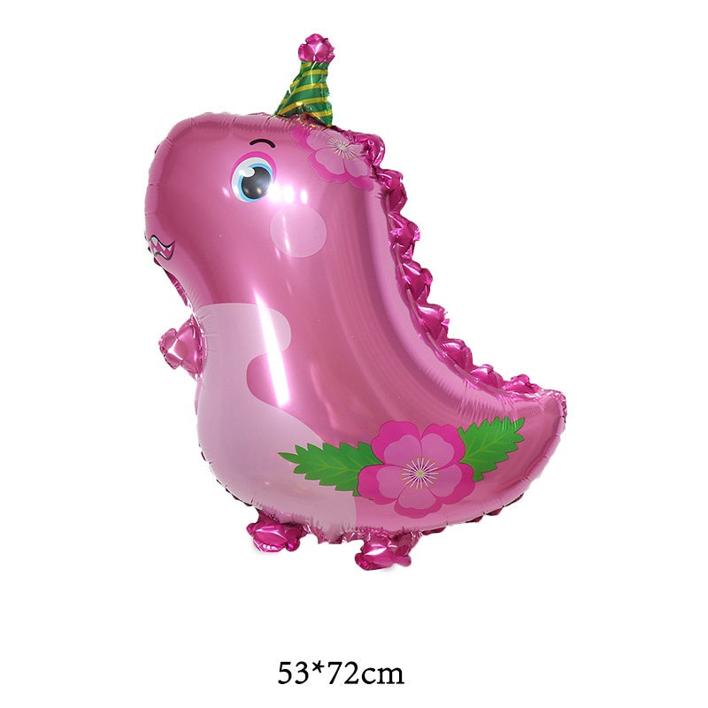 Balon Foil Dino/ Dinosaurus / Dinosaur Kartun Crown Jumbo Size 90 cm