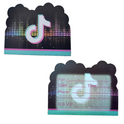 10 pcs Undangan Ulang Tahun / Invitation Birthday Card Karakter/Kartun