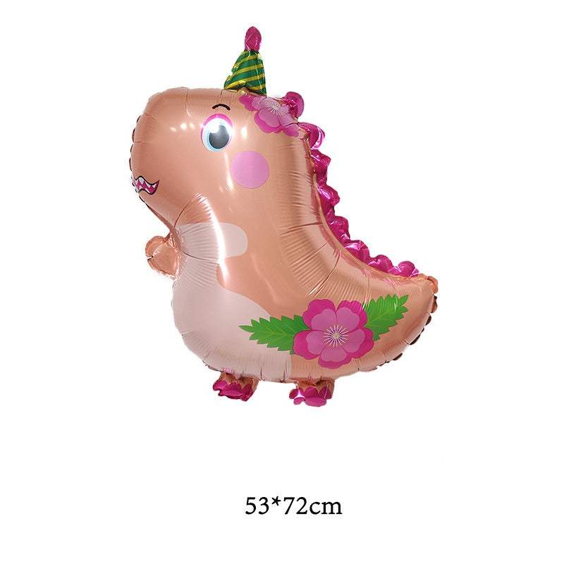 Balon Foil Dino/ Dinosaurus / Dinosaur Kartun Crown Jumbo Size 90 cm