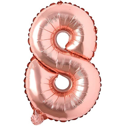 Balon Foil Angka Jumbo Rose Gold 100 cm / 40 inch