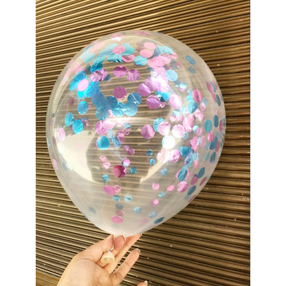 Balon Latex  / Lateks Confetti 12 inch Mix Dua Warna