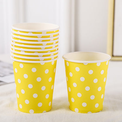 Paper Cup / Gelas Kertas Motif Polkadot
