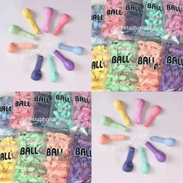 Balon Latex / Lateks Macaron Size 5 inch