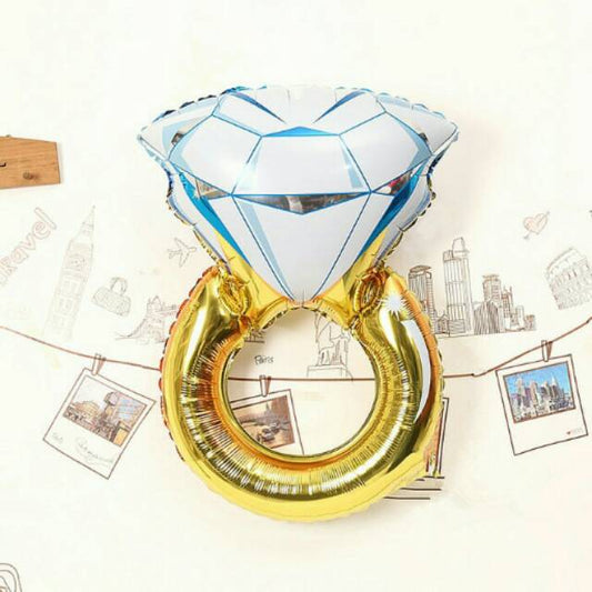 Balon Foil Diamond Ring Size 84 cm