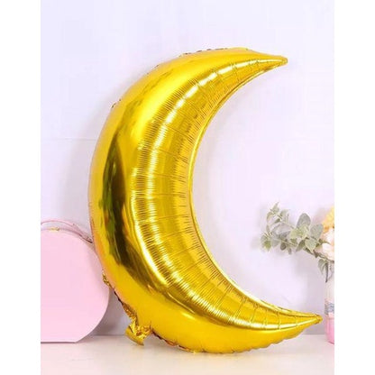 Balon Foil Crescent Moon / Bulan Sabit Size 28 inch / 70 cm