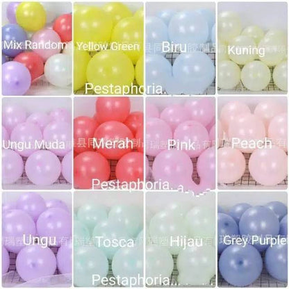 Balon Latex/Lateks Macaron Size 10 inch