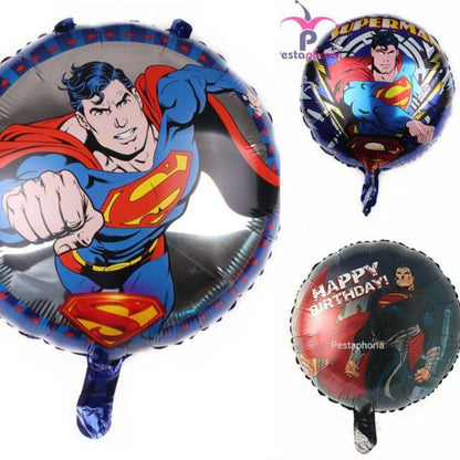 Balon Foil Bulat Superman Size 45cm