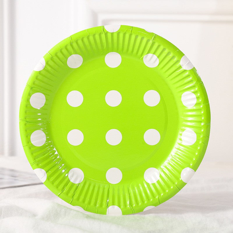Polkadot Paper Plate / Piring Kertas Motif Polkadot