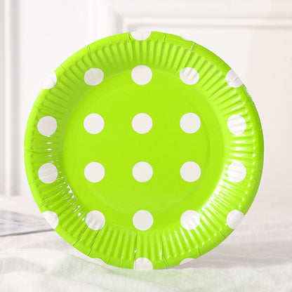 Polkadot Paper Plate / Piring Kertas Motif Polkadot