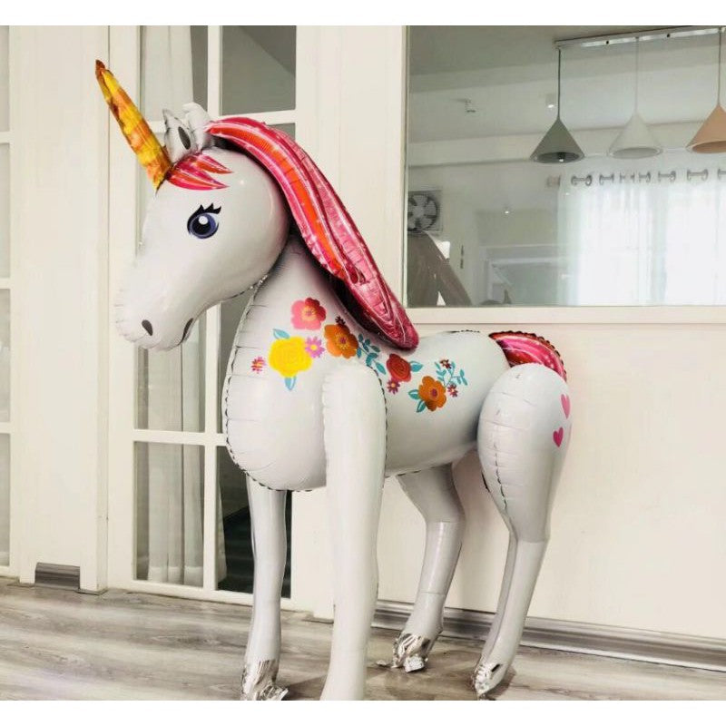 Balon Foil Unicorn Airwalker Jumbo 3D Size 116 cm