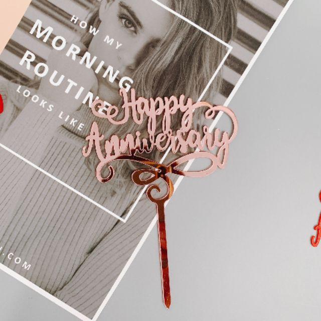 Cake Topper Acrylic / Topper Kue Akrilik Happy Mothers Day / Best Mom / We Love You Mommy / Daddy