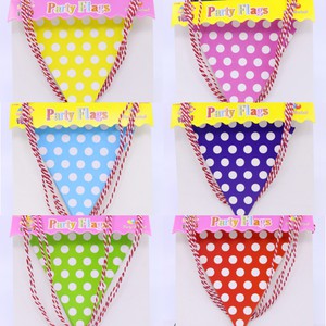 Bunting Flag / Banner Segitiga Polkadot