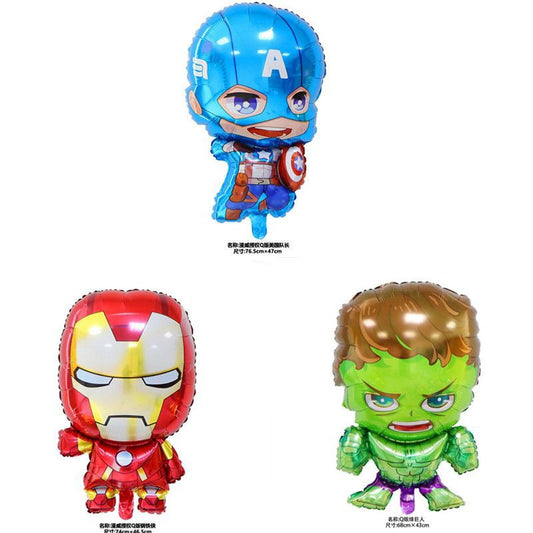 Balon Foil Baby Avengers Baby Captain America, Baby Iron Man, Baby Hulk Size 70cm