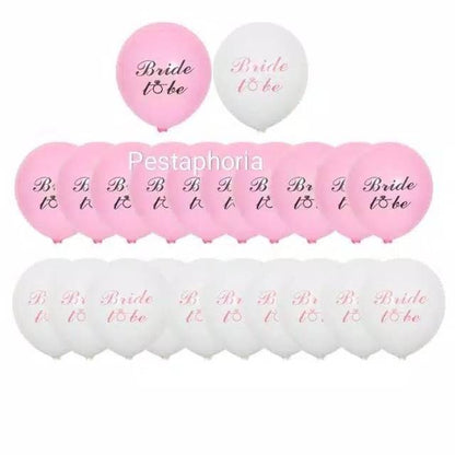 10 pcs Balon Latex / Lateks Bride To Be Size 10 inch