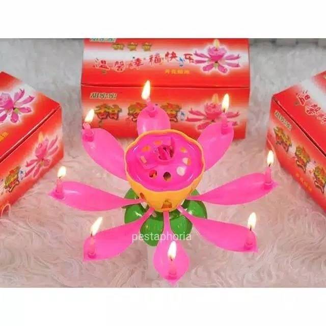Lilin Musik Lotus / Lotus Happy Birthday Music Candle