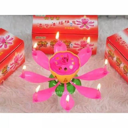 Lilin Musik Lotus / Lotus Happy Birthday Music Candle