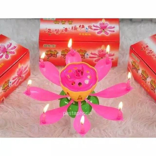 Lilin Musik Lotus / Lotus Happy Birthday Music Candle