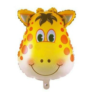 Balon Foil Giraffe Head / Kepala Jerapah Size 60 cm