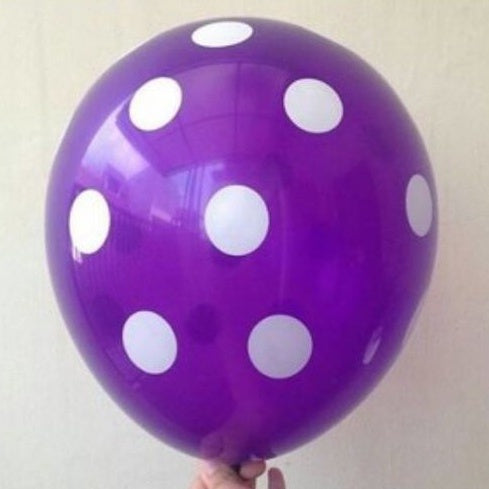 Balon Lateks/Latex Polkadot 12 inch High Quality Tebal
