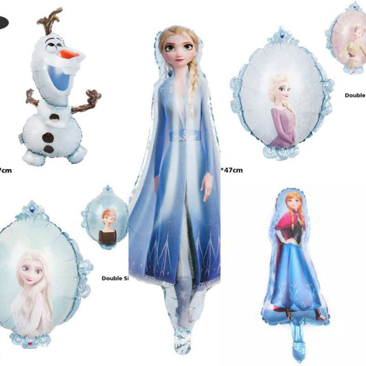 Balon Foil Frozen II / 2 Princess Elsa Anna Olaf Snowflake