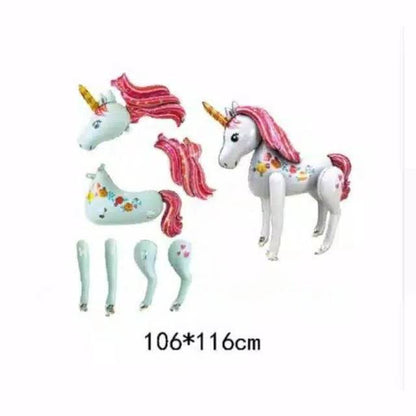 Balon Foil Unicorn Airwalker Jumbo 3D Size 116 cm