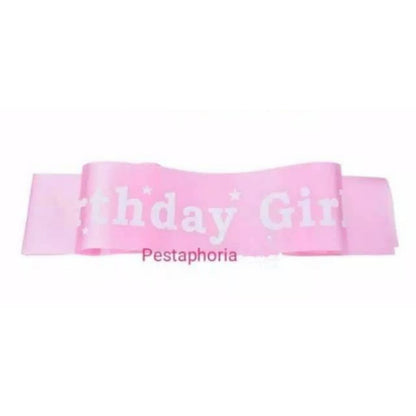 (Tidak Bisa Custom) Selempang / Sash Birthday Girl, Birthday Boy, Birthday Princess, Bride To Be, Mom To Be, I Graduated