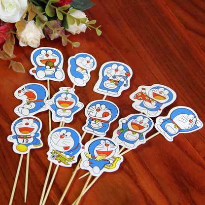 Cake Topper Doraemon isi 12 pcs