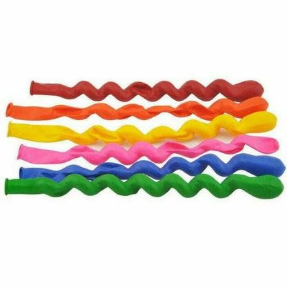 Balon Latex / Lateks Spiral Tebal 4 gram/  Balon Twist / Balon Ulir 4 gram