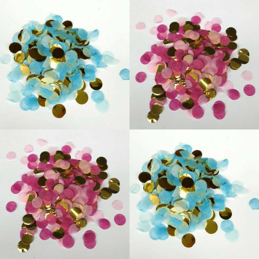Confetti Mix Foil & Kertas Tissue isian Balon isi 10 gram ukuran 1 cm dan 1,5 cm